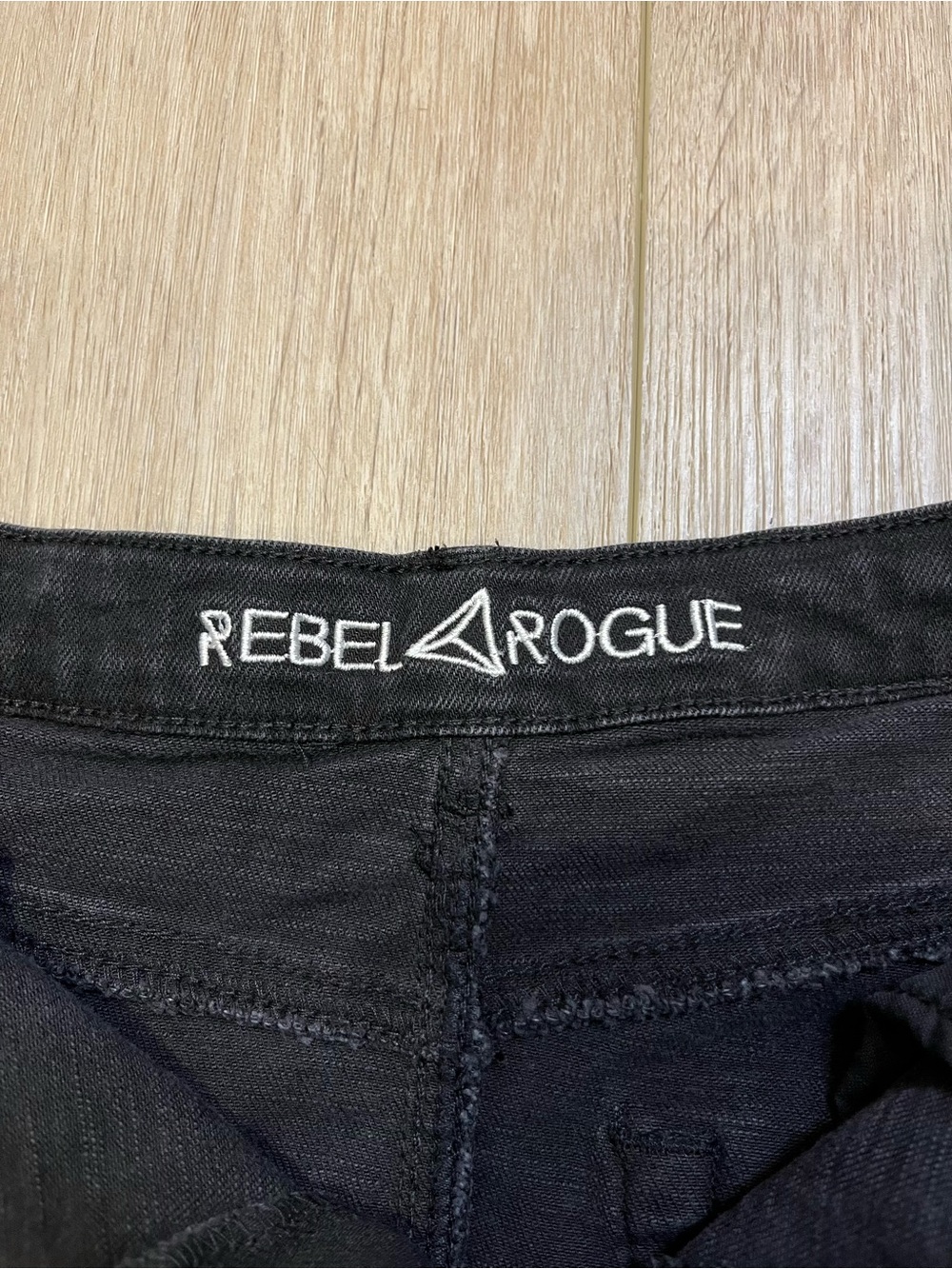 REBEL ROGUE Distressed Black Denim Mini Skirt - FREE SHIPPING on Bundles $95+ - Picture 4 of 10